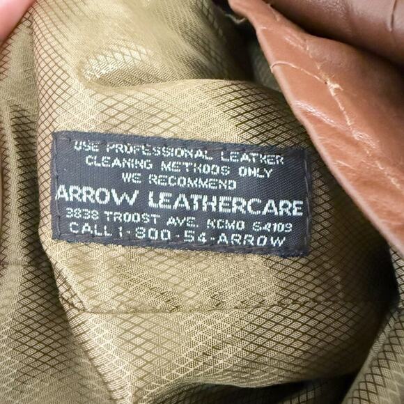 Vintage Remy Leather Brown Leather Jacket Men's Size 40 Button Up Made in USA - Picture 4 of 7